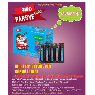 Siro giúp trẻ ăn khỏe và phát triển não nộ: siro parbye gold