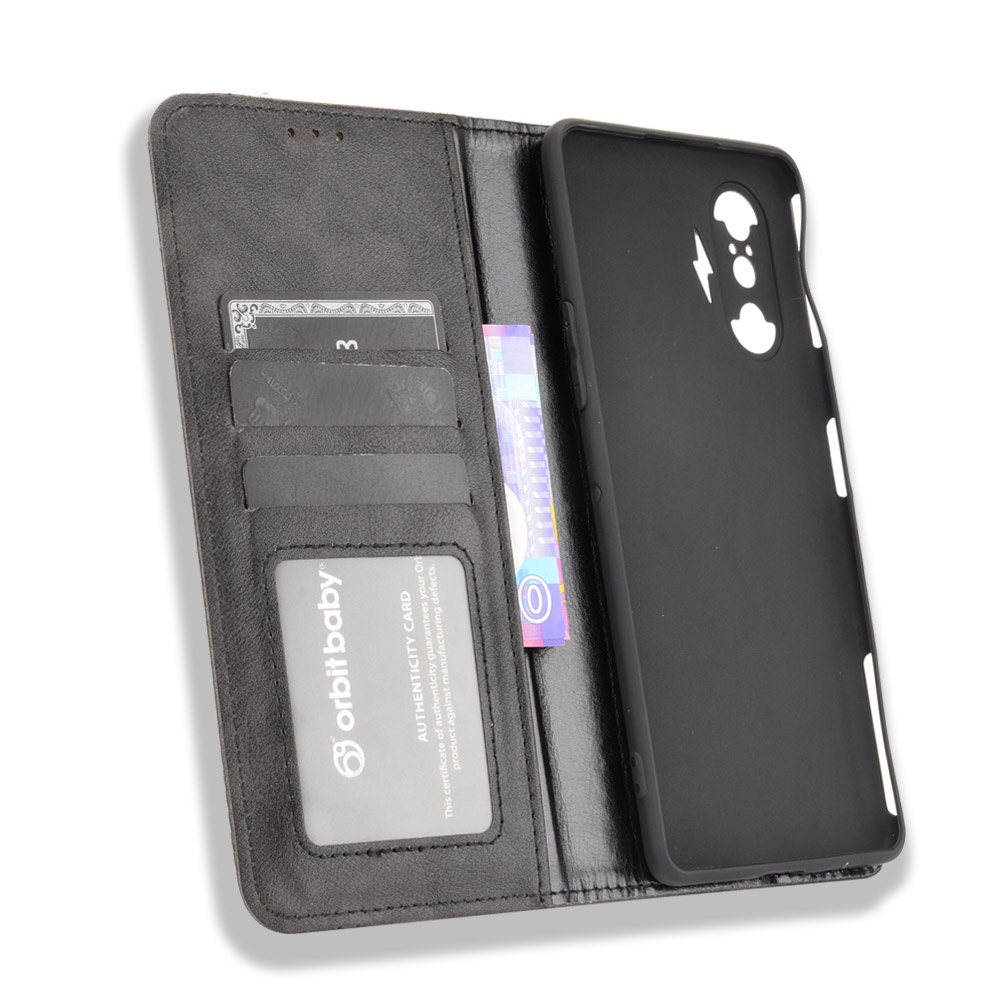 Bao da điện thoại PU nắp lật từ tính dạng ví đựng thẻ cổ điển cho Xiaomi Redmi K40 Gaming / Xiaomi Poco F3 Gt 5g