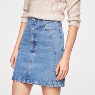 Chân váy jean MNG xịn xò