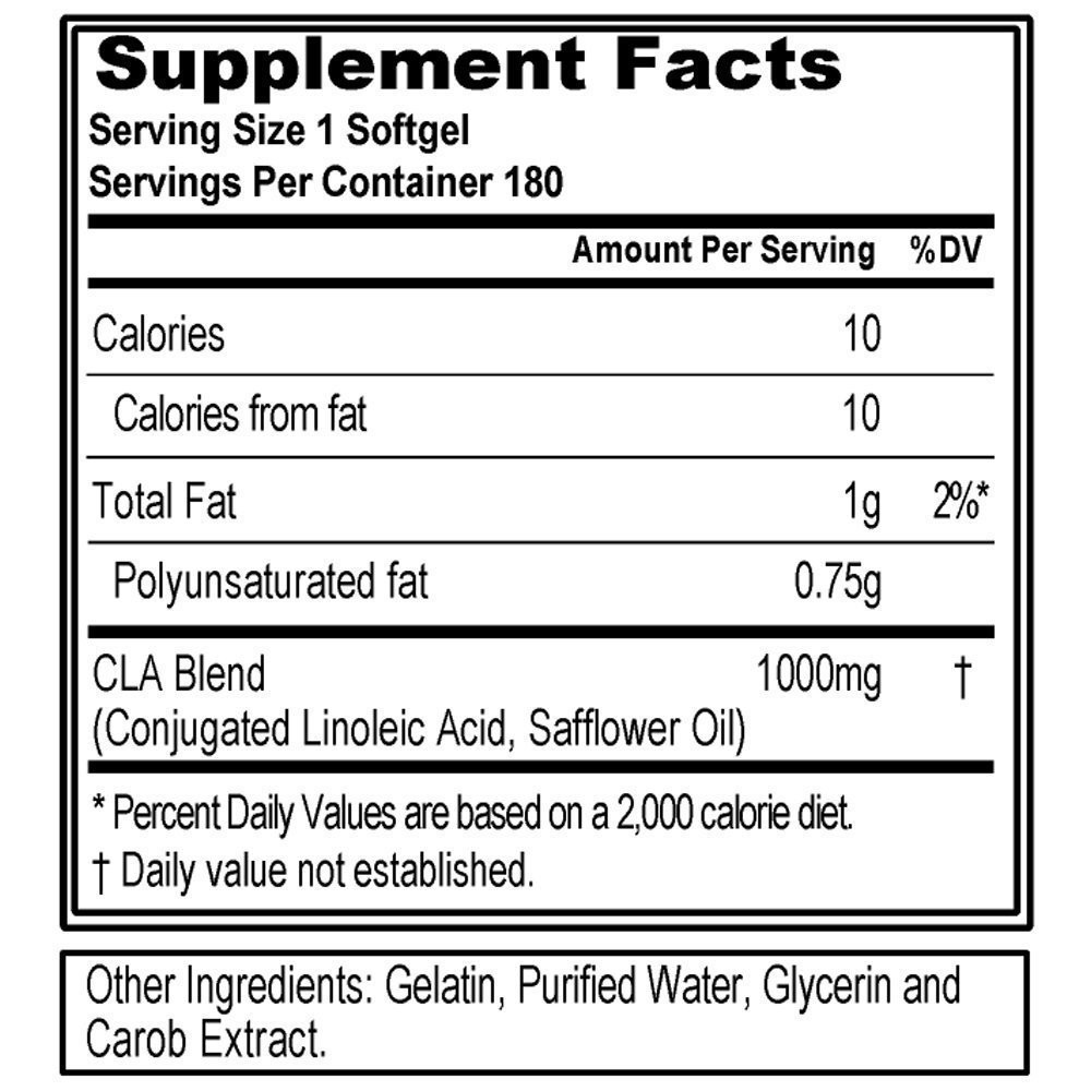 Viên uống EVL CLA 1000mg hỗ trợ giảm mỡ không chất kich thich