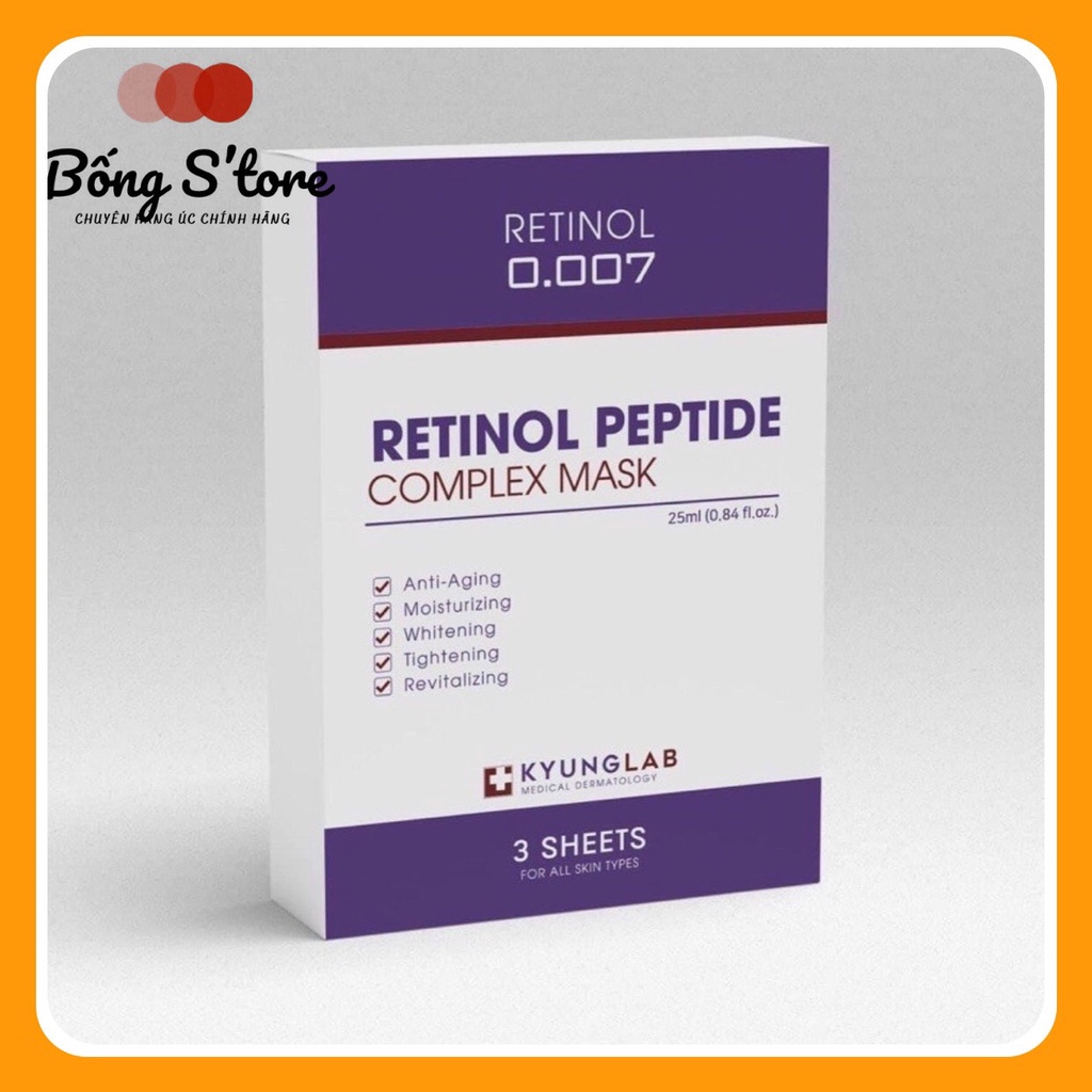 Mặt nạ Retinol KyungLab Peptide Complex Mask hộp 3 miếng