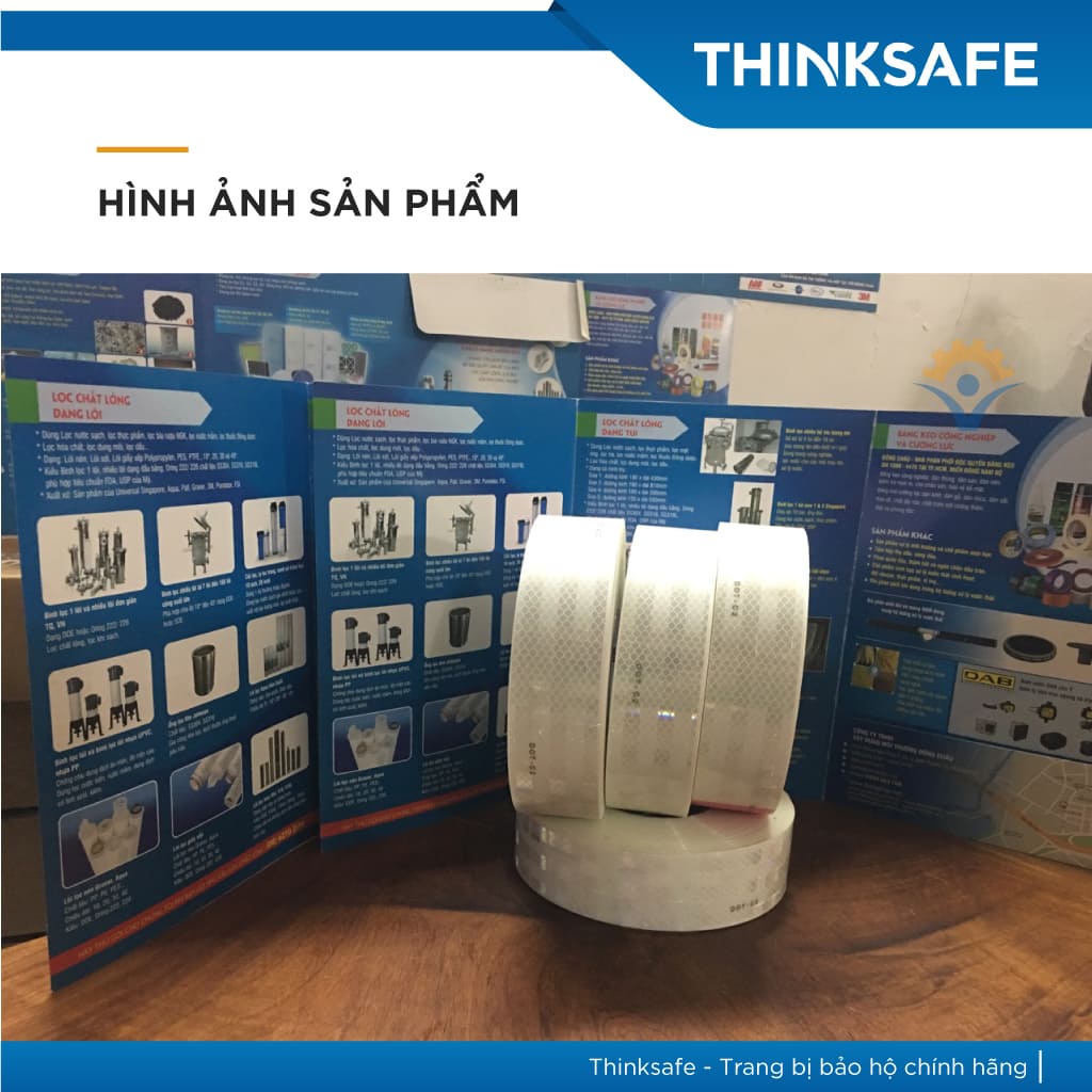 Băng keo phản quang 3m 983 cấu trúc kim cương, siêu sáng, bền màu, dán ô tô, xe máy - THINKSAFE
