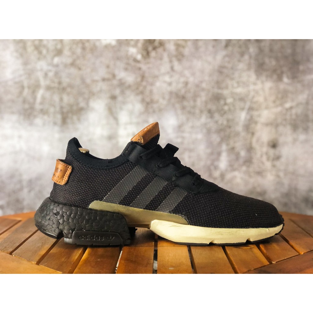 (SIZE 42.5) Giày thể thao chính hãng 2hand ADIDAS POD-S3.1 MENS SHOES CORE (CUSTOM BOOST ĐEN)