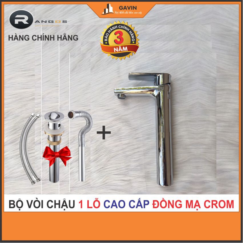 Vòi chậu lavabo cao cấp Rangos RG 07V2