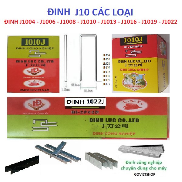 Đinh U công nghiệp - Đinh 1006J - 1008J - 1010J - 1013J - 1016J - 1019J - 1022J