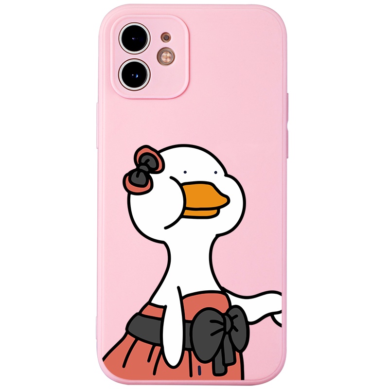 Ốp lưng JURSUE hoạt hình cặp đôi dễ thương đẹp cho iPhone 13 12 11 Pro Max SE 2020 X XR XS ip 8 7 6 6S Plus kute Y189