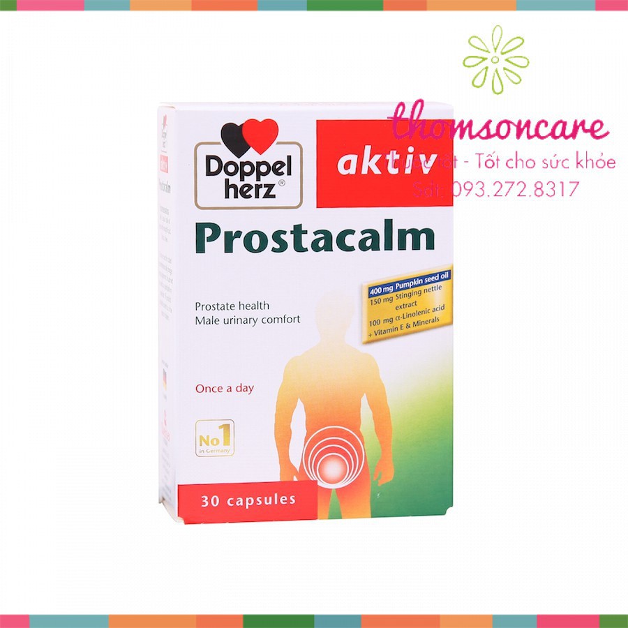Prostacalm Aktiv Hỗ trợ giảm u xơ tiền liệt tuyến - Chính hãng Doppelherz Aktiv từ Đức, giảm tiểu đêm