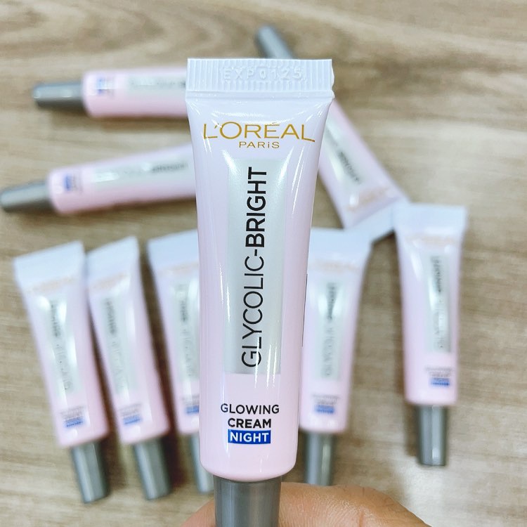 Kem Dưỡng Sáng Da L'Oreal Paris Glycolic  Mờ Thâm Nám Tàn Nhang Ban Đêm 7.5ml