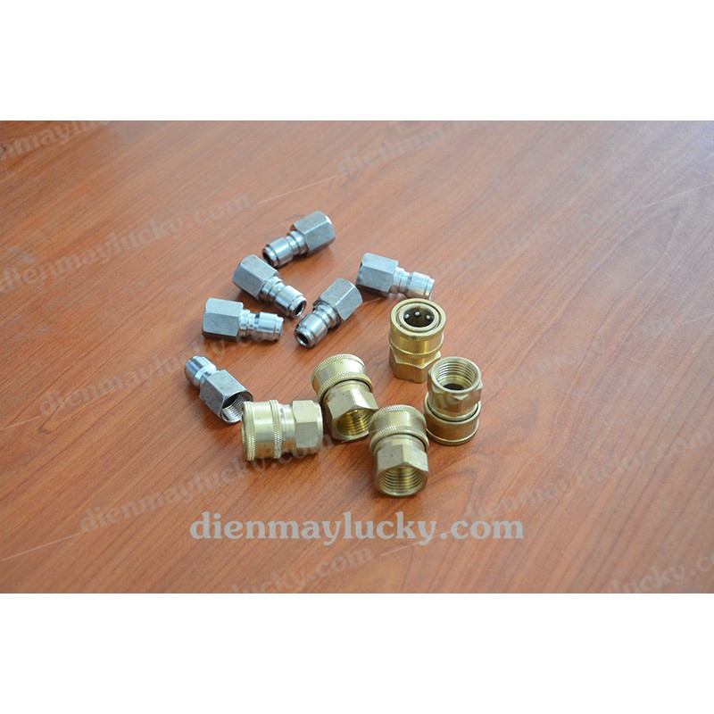 KHỚP ĐỒNG NỐI NHANH CHO DÂY 3/8 INCH  ren trong 17mm