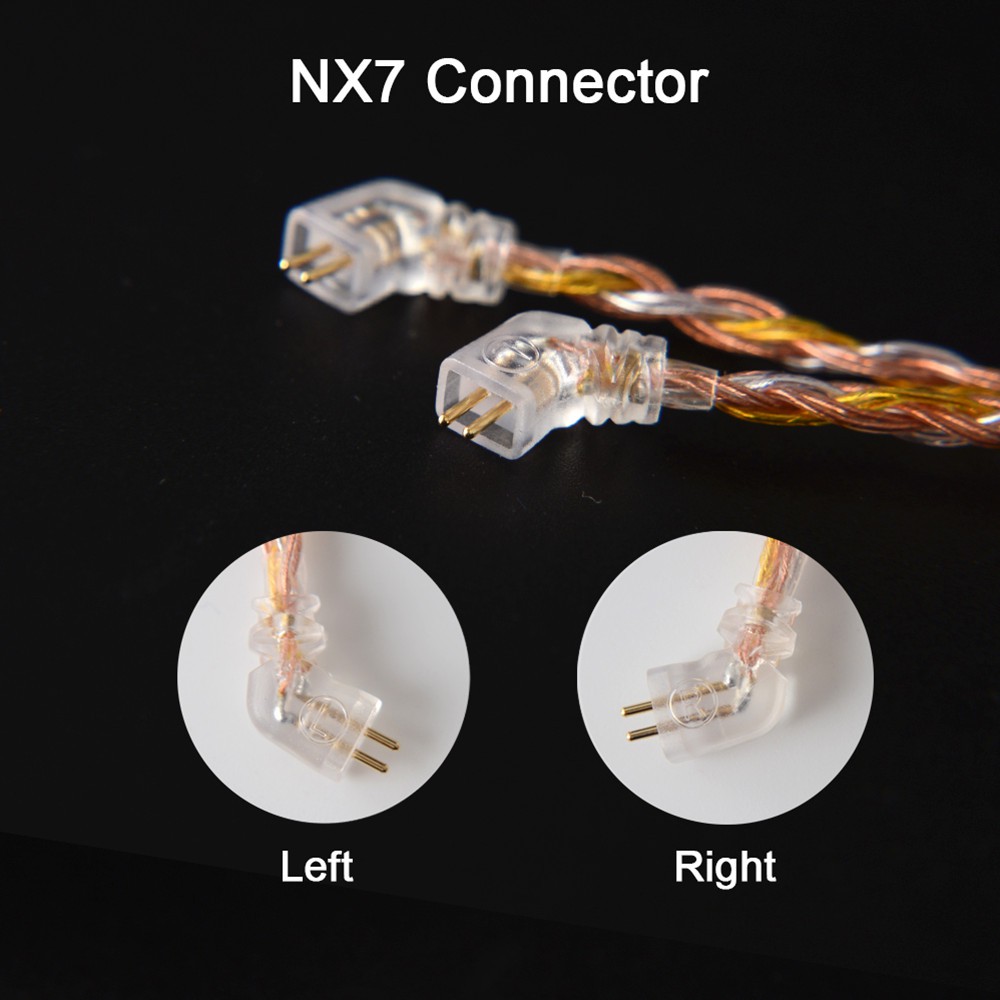 Dây cáp tai nghe NICEHCK C16-2 MMCX/2Pin/QDC/NX7 cho KZ TFZ NX7/DB3 BL-03 chất lượng cao