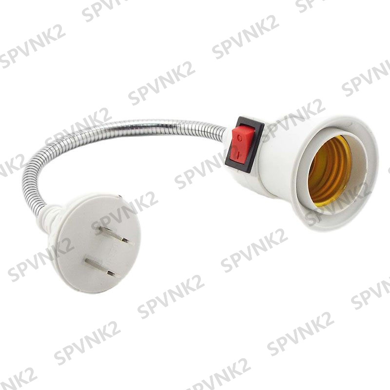 Đuôi Đèn LED 110V-220V E27 Tiết Kiệm Điện Có Công Tắc Phích Cắm EU US VNK2