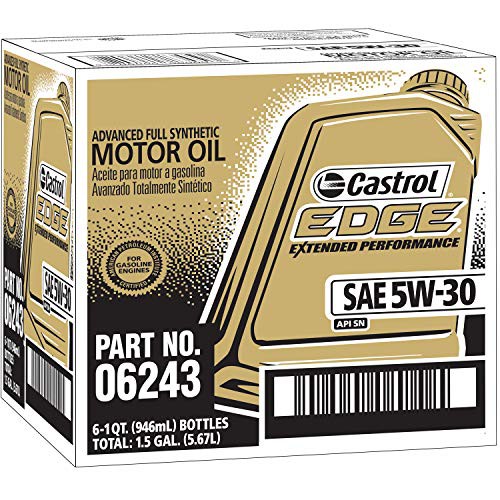 Nhớt Castrol EDGE 5W-30 tổng hợp cao cấp nhập khẩu Mỹ dành cho xe ga và xe hơi