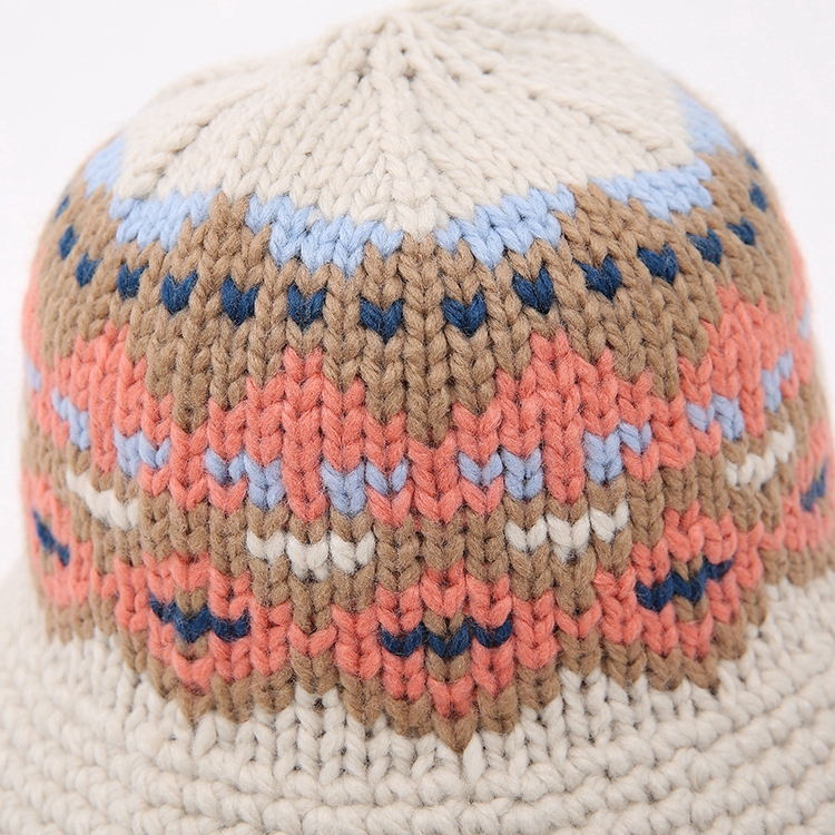 Nón đan len dày thời trang thu đông màu sắc hoang dã phong cách Hàn Quốc dành cho nữ