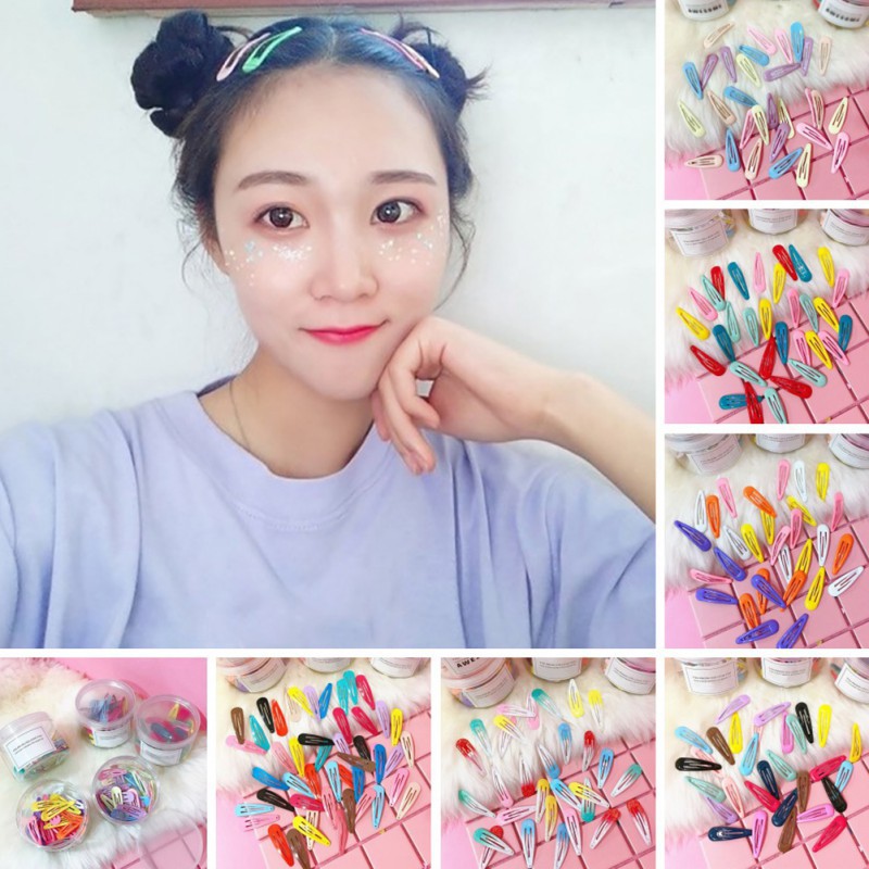Bộ 30 kẹp tóc hình nhân vật hoạt hình dễ thương