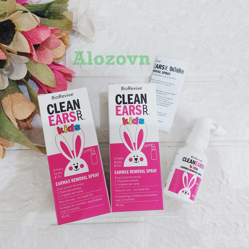 Xịt tan ráy tai Clean Ears Kids 30ml của Úc