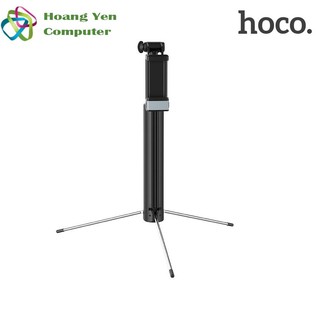Gậy Tự Sướng Siêu Dài Hoco K10B Dài 1.6M Có Giá Tripod, Đèn Led Hổ Trợ Chụp Selfie, Nút Bluetooth - BH 1 Năm