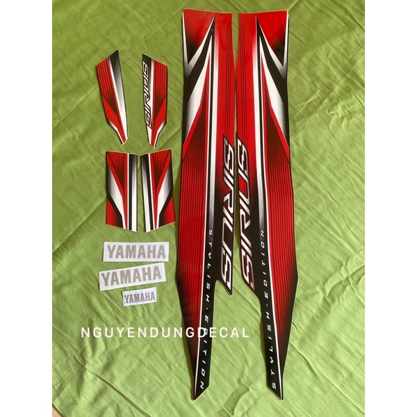 Tem Sirius  màu đỏ trắng đời 2019_NguyenDungDecal