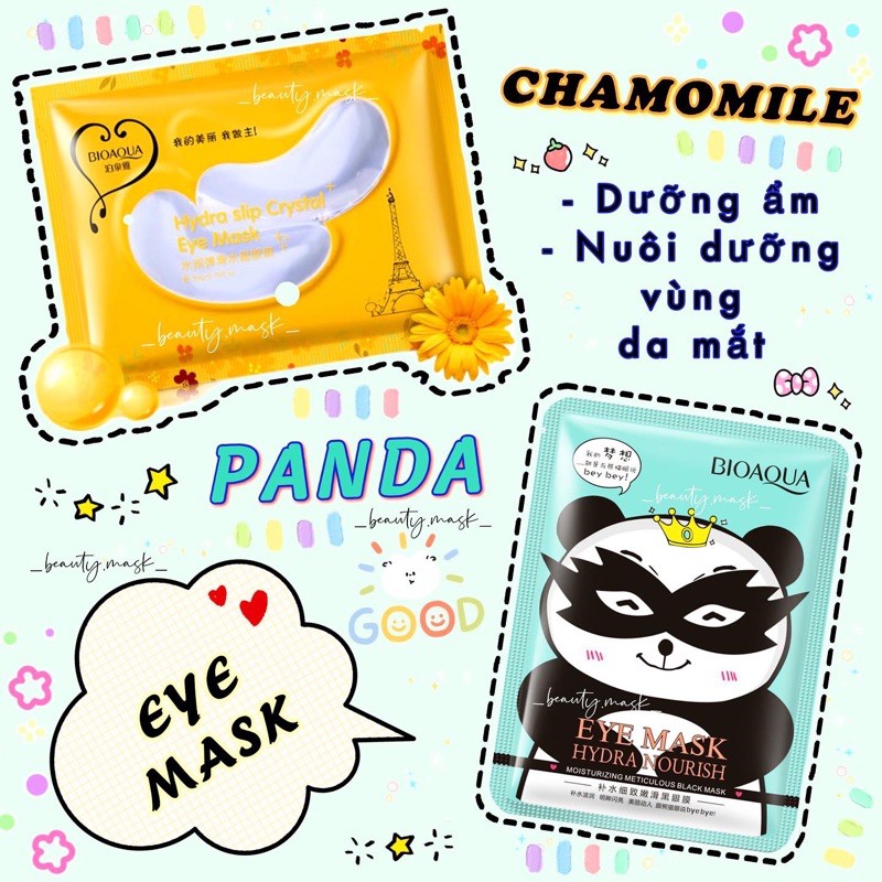 🔆☀️ Mặt nạ mắt hoa cúc - panda nội địa Trung của nhà Bioaqua ( hàng sẵn) ☀️🔆