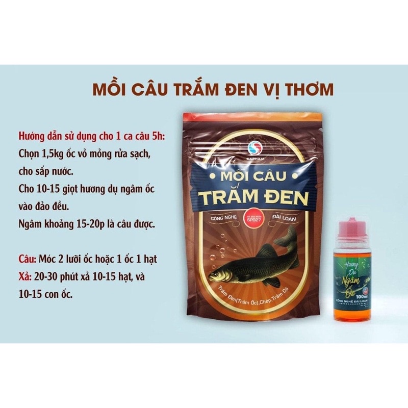 Mồi câu cá - Mồi sả hạt chuyên trắm đen sapham, ngâm ốc sapham, com bo chuyên trắm đen.