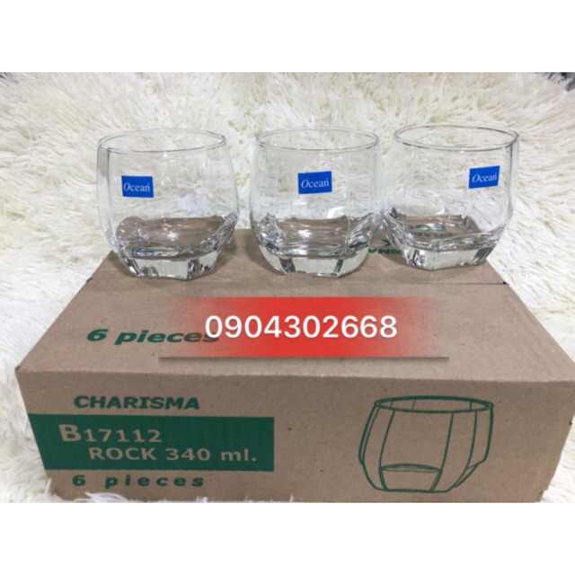 Cốc thủy tinh Ocean Charisma Rock 340ml