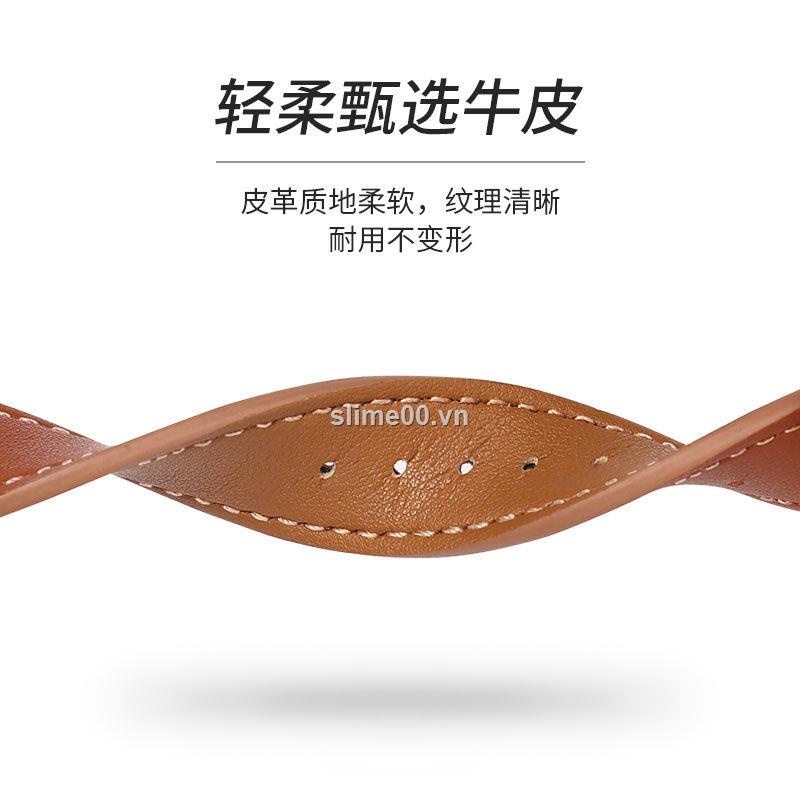 Dây đeo thay thế bằng da in họa tiết HERMES thời trang thích hợp cho đồng hồ thông minh Apple Watch 6 5/4/3 SE