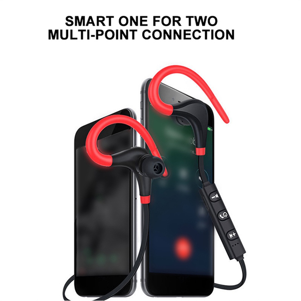 Tai Nghe Bluetooth BT-01 Có Dây Kiểu Dáng Thể Thao Kèm Mic Dùng Khi Chạy Bộ