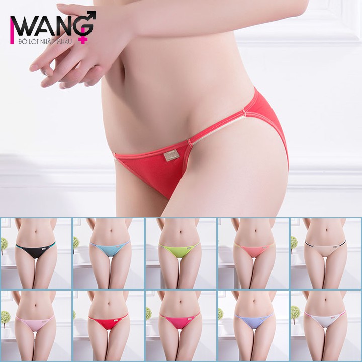 Quần lót nữ cotton dây sườn Viscose - quần chip nữ cotton dáng tanga sexy xì lip đẹp 9012