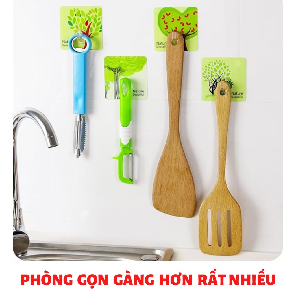 [MÃ VATL15TAH GIẢM 15K] Móc Dán Tường CHỊU LỰC [BUÔN SỈ]