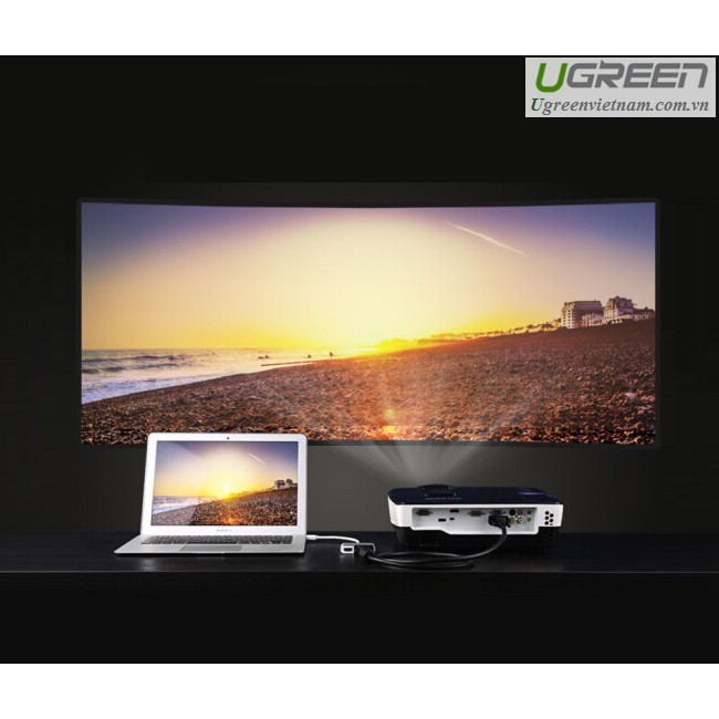 Cáp chuyển đổi Mini Displayport to HDMI / VGA chính hãng Ugreen 20421 màu bạc