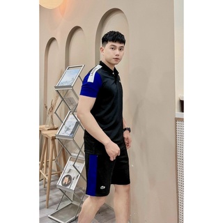 Bộ quần áo thể thao nam tay phối màu , bộ thun hè nam chất cotton cao cấp
