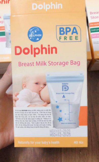 Túi trữ sữa dolphin loại 100ml