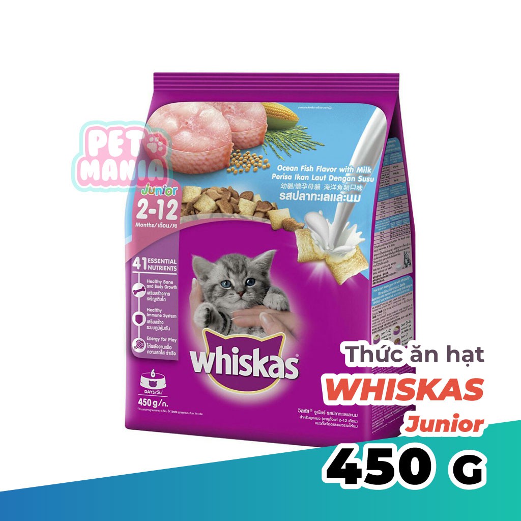 Hạt Whiskas Junior 450g