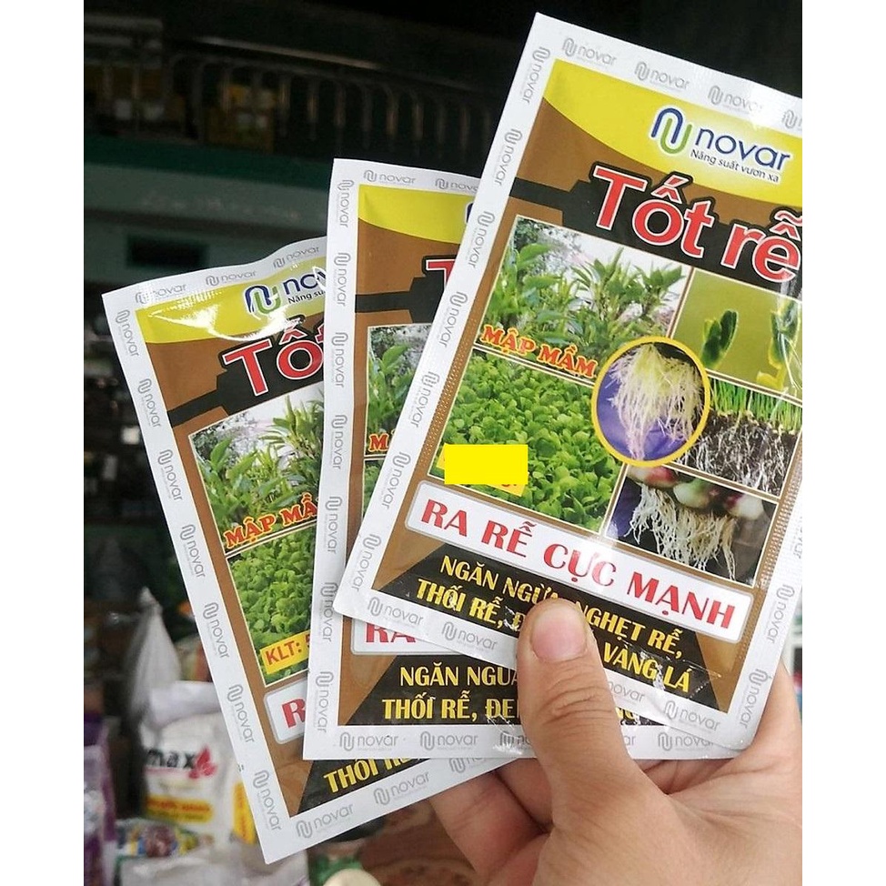 PHÂN BÓN TỐT RỄ NOVAR GÓI 40G -  SIÊU KÍCH RỄ
