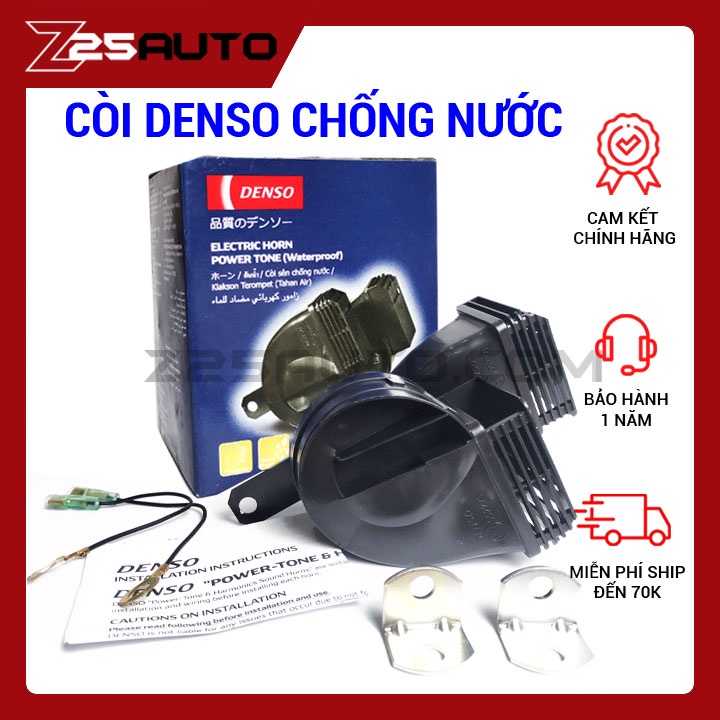 Còi ô tô Denso chống nước chính hãng 12V Nhật Bản