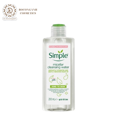 TẨY TRANG SIMPLE KIND TO SKIN MICELLAR CLEANSING WATER (SẴN)