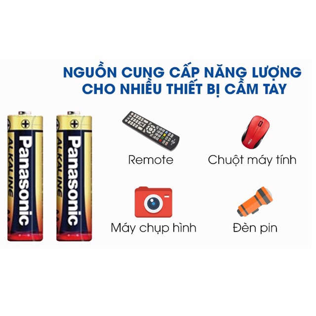 Pin Panasonic AA vỉ 2 viên nhập khẩu chính hãng 100%