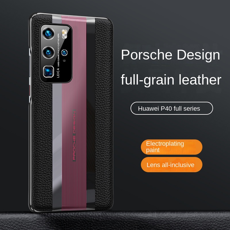 Ốp Điện Thoại Da Chống Sốc Mạ Điện Cho Huawei P40 Pro Plus