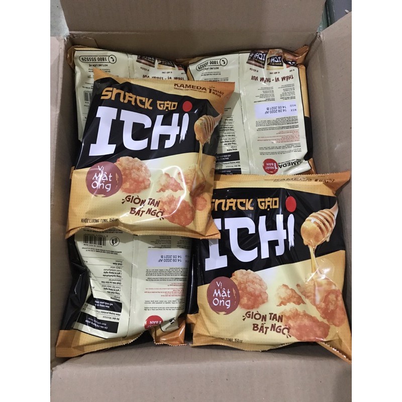 Bánh gạo Nhật mật ong Ichi snack gạo gói 150g