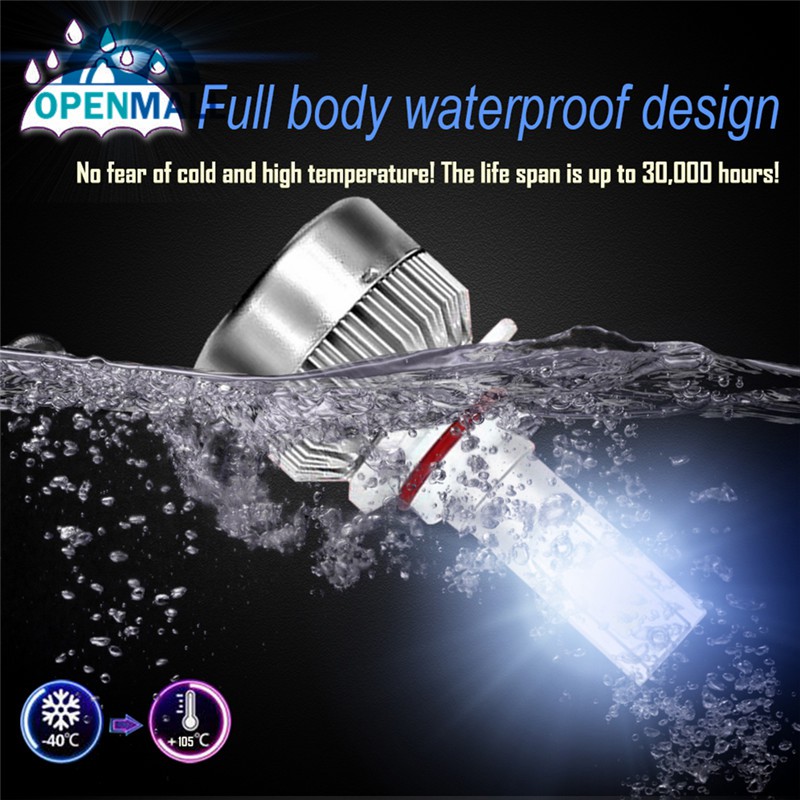 Set 2 đèn LED sương mù 9005 / 9006 / H7 / H11 / H4 72W chuyên dụng cho xe hơi