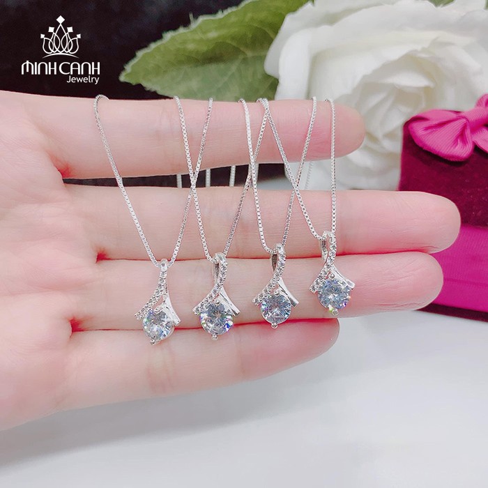Dây Chuyền Bạc Hình Giọt Sương - Minh Canh Jewelry