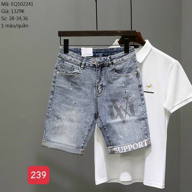 Quần jeans short nam có size