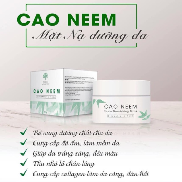 Cao neem ấn độ - tặng chổi đắp