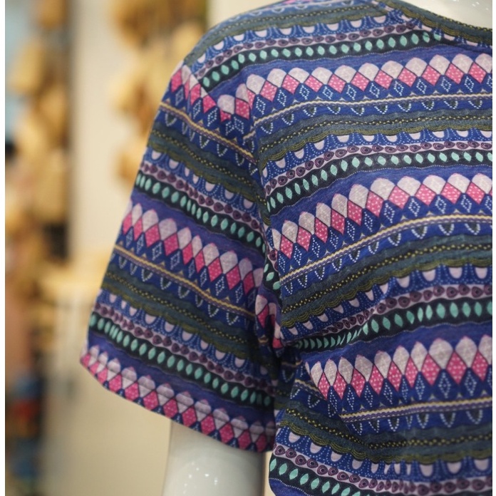 Áo thun nữ cotton sọc họa tiết MENINA , chất thun cotton mềm , mịn , thời trang