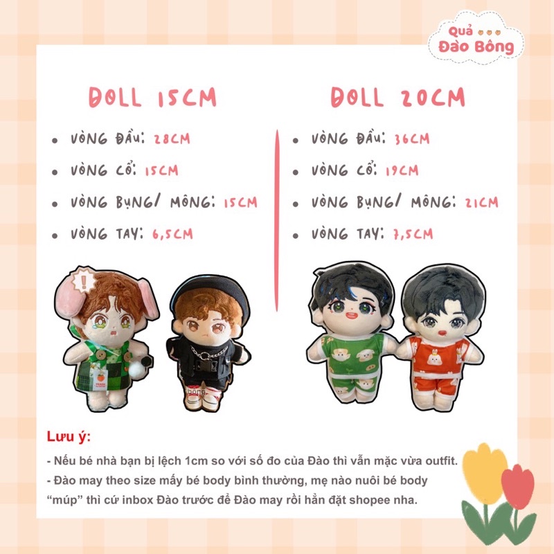 | OUTFIT DOLL | Quần cho búp bê Identity V, doll 20cm