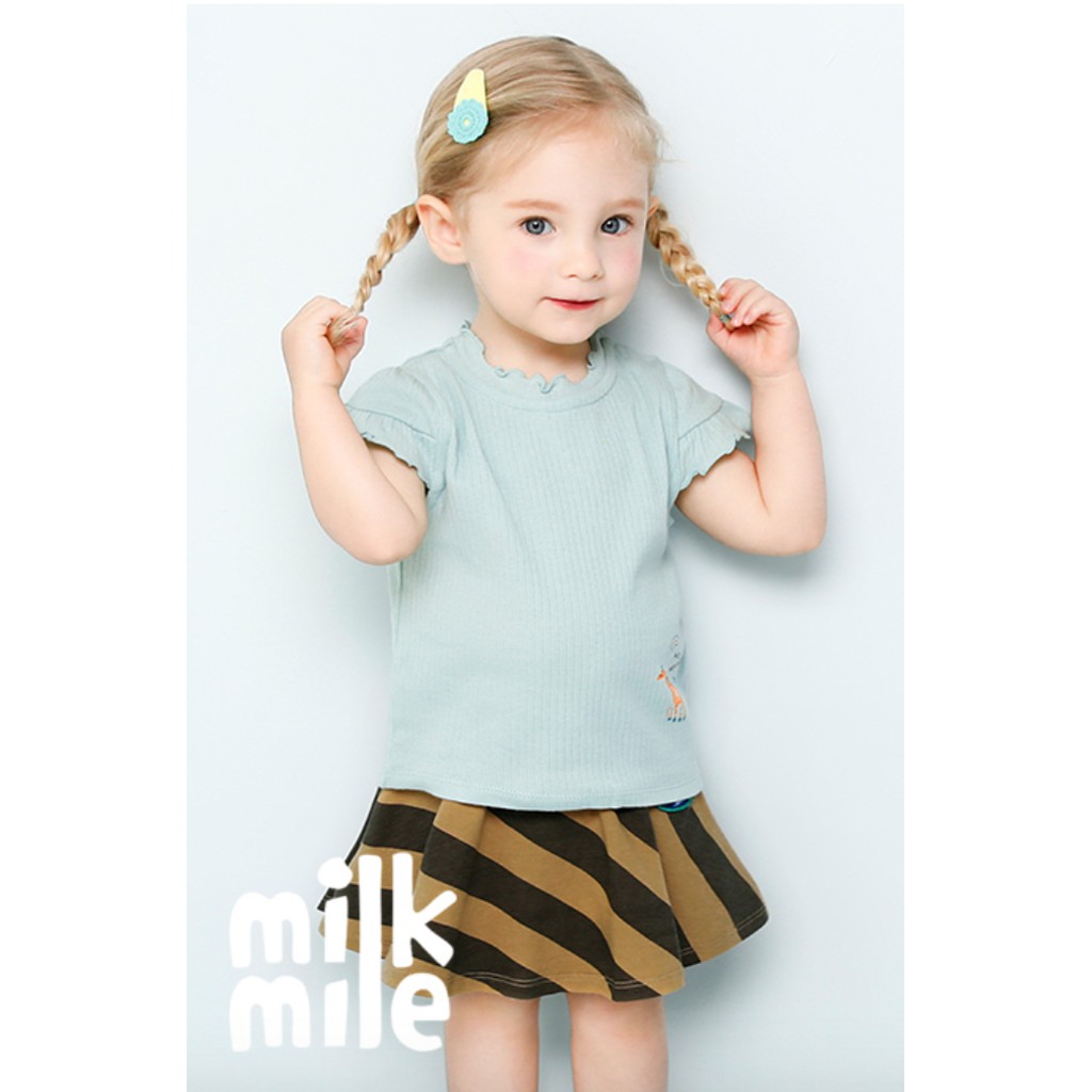 Chân váy cotton kẻ sọc xuất Hàn Milkmile MOPGSK01 - SZ100(3Y)