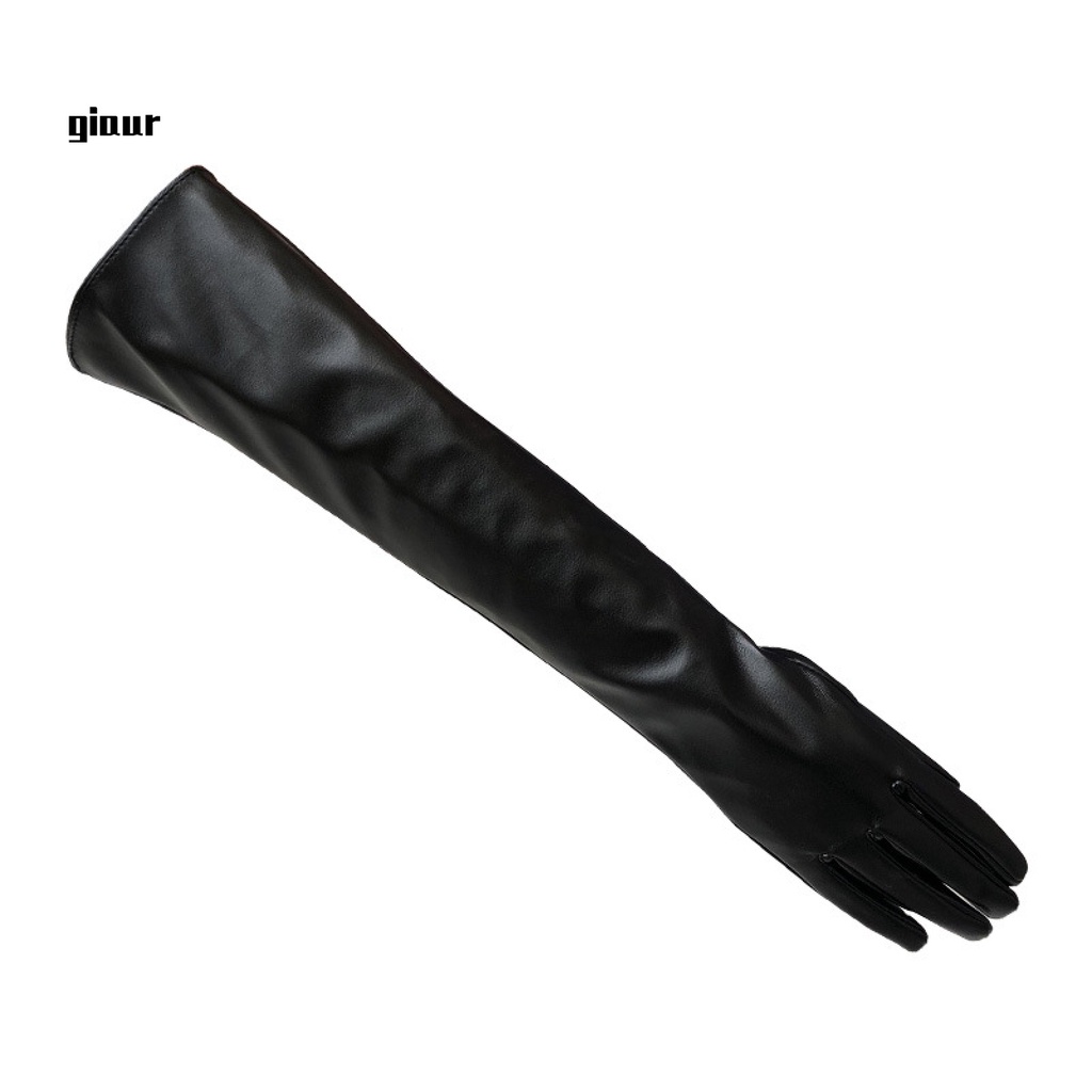 Găng tay dài mềm mại giữ ấm khi mua sắm