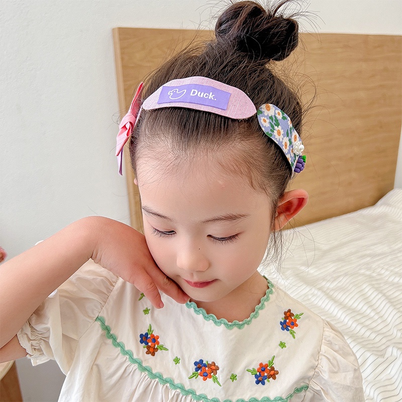 Miếng Dán Tóc Mái Dễ Thương Cho Bé Gái