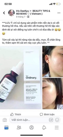 THE ORDINARY AHA 30% + BHA 2% PEELING SOLUTION
