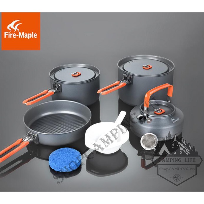 Bộ nồi nấu ăn 2-3 người dành cho dã ngoại cắm trại Fire Maple Feast 4