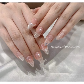 Nail box cô dâu, móng úp thiết kế, tự dán